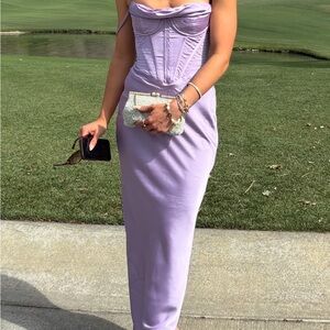 House of CB Lilac Charmaine Dress